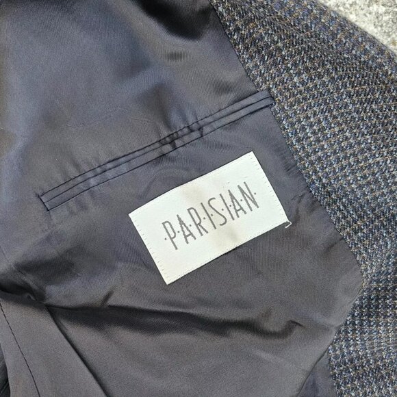 Joseph Abboud Men Blazer Gray Rayon Sport Coat Two Button Jacket Size 44L USA - Picture 10 of 10